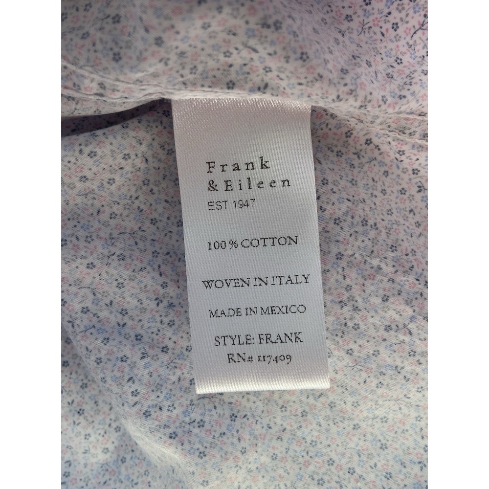 Frank & Eileen Frank Button Down Shirt Size Floral Italy Oversized Quiet Luxury - Picture 7 of 12